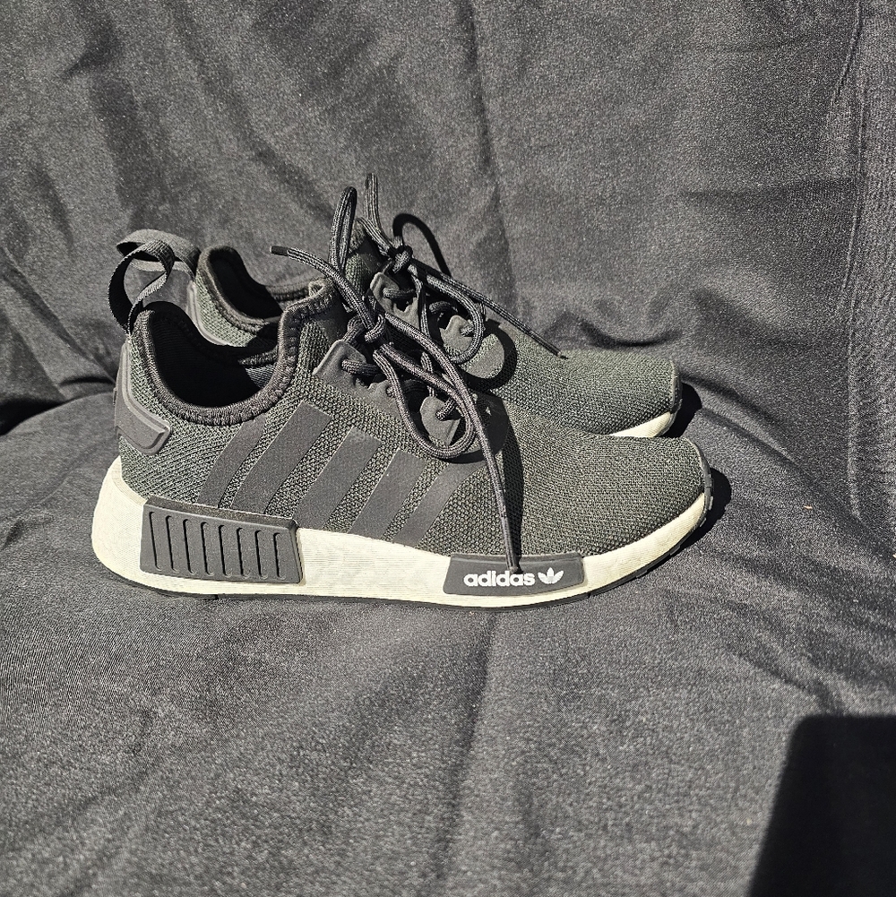 Adidas Black and White NMD R1 Shoes